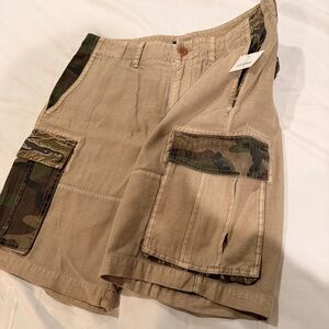 Lucky Brand Tan Camo Cargo Shorts